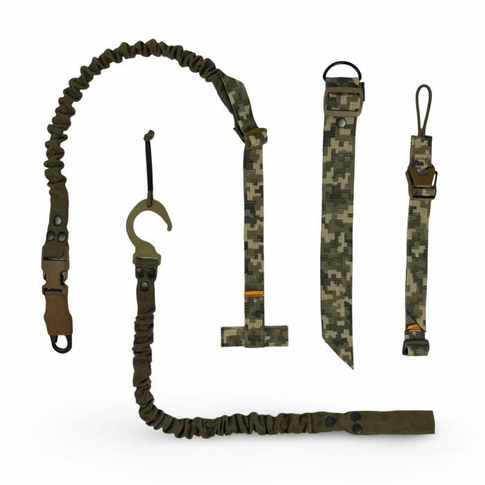 Ремень для оружия “Thor” (1-точечный | С набором креплений к плитоноске | ММ14 “Пиксель” + Койот) ТМ RAGNAROK Ремень для оружия “Thor” (1-точечный | С набором креплений к плитоноске | ММ14 “Пиксель” + Койот) ТМ RAGNAROK