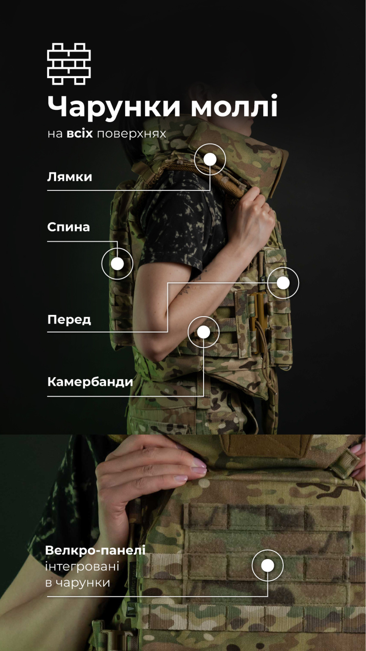 Женский бронежилет "Сармат" (1 класс защиты | под бронеплиты 25×30 см | Мультикам неоригинальный) ТМ Баллистика Женский бронежилет "Сармат" (1 класс защиты | под бронеплиты 25×30 см | Мультикам неоригинальный) ТМ Баллистика