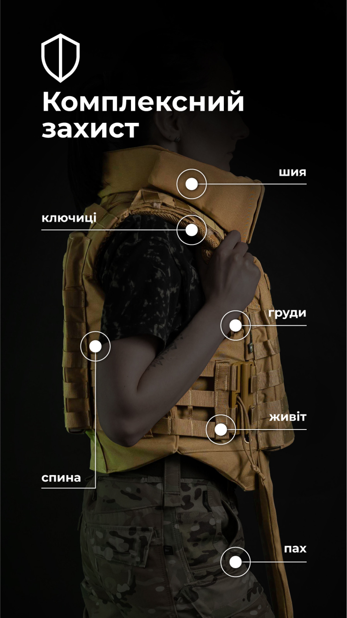 Женский бронежилет "Сармат" (1 класс защиты | под бронеплиты 25×30 см | Койот) ТМ Баллистика Женский бронежилет "Сармат" (1 класс защиты | под бронеплиты 25×30 см | Койот) ТМ Баллистика