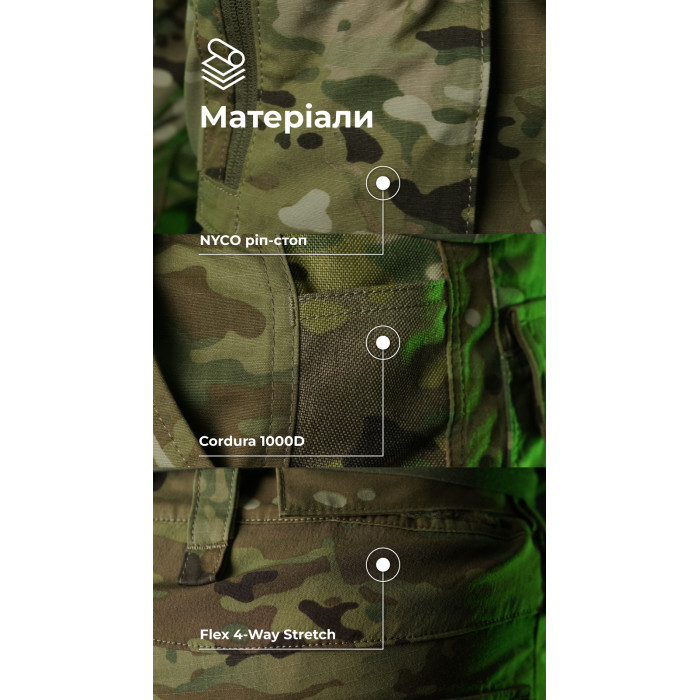Тактические штаны "Пехота" без бронепакетов (Мультикам | 52-54 | 164-170) ТМ Баллистика