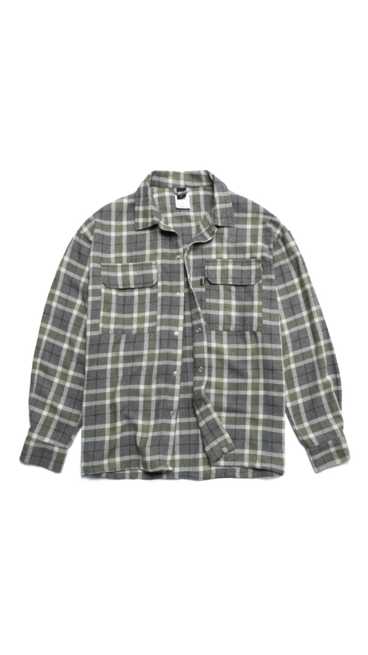 Картата сорочка “Клітинка № 9” (M | Молочно‑оливково‑сіра) ТМ Gard