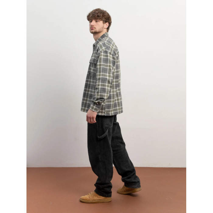 Картата сорочка “Клітинка № 9” (M | Молочно‑оливково‑сіра) ТМ Gard Картата сорочка “Клітинка № 9” (M | Молочно‑оливково‑сіра) ТМ Gard