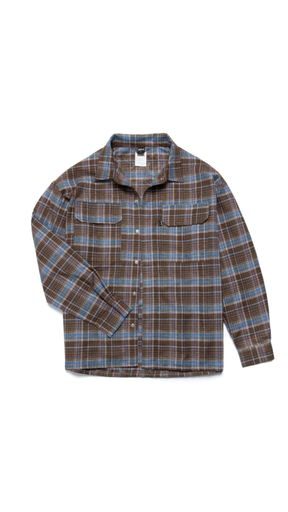 Картата сорочка “Клітинка № 13” (M | Коричнева) ТМ Gard