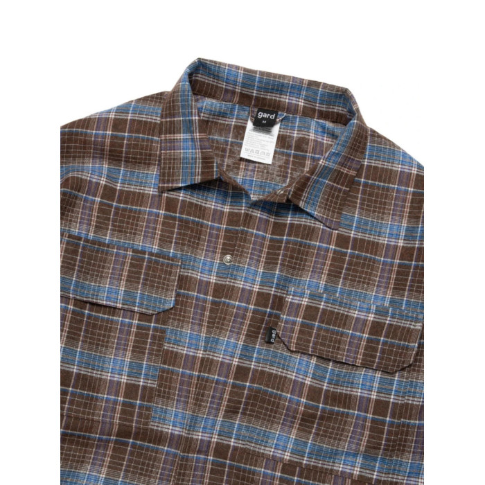 Картата сорочка “Клітинка № 13” (L | Коричнева) ТМ Gard