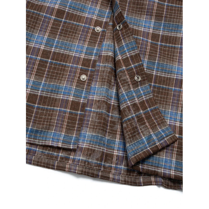 Картата сорочка “Клітинка № 13” (L | Коричнева) ТМ Gard