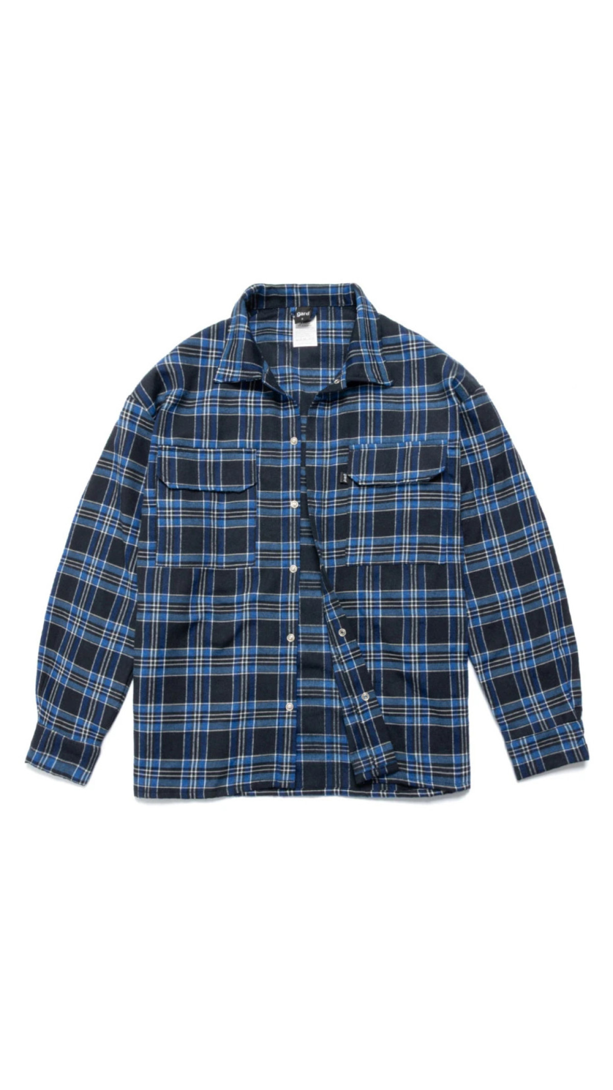 Картата сорочка “Клітинка № 18” (M | Синя) ТМ Gard