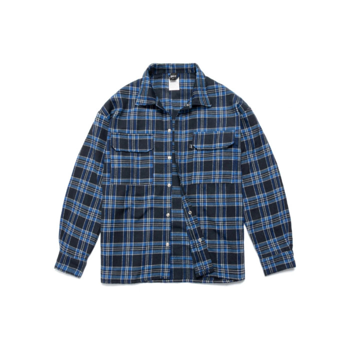 Картата сорочка “Клітинка № 18” (L | Синя) ТМ Gard