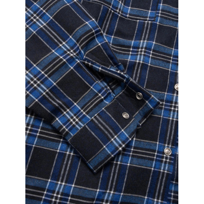 Картата сорочка “Клітинка № 18” (M | Синя) ТМ Gard