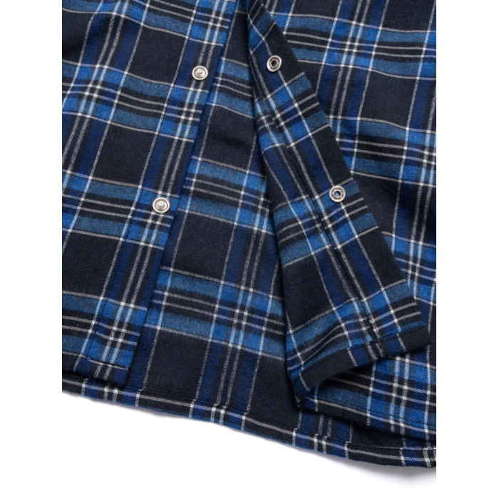 Картата сорочка “Клітинка № 18” (XL | Синя) ТМ Gard