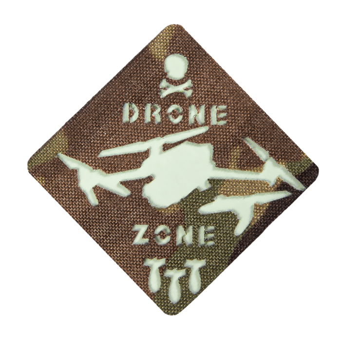 Светонакопительный патч “Dron Zone” (6х6 см | Мультикам) ТМ Camotec