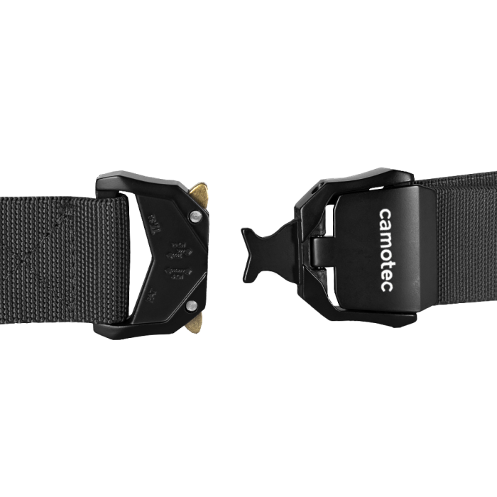 Ремень “Cobra 4.0” (125х3,8 см | Быстросъемный | Черный) ТМ Camotec