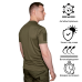 Тактическая футболка “Chiton Patrol” (XL | Влагоотводящая, антистатическая | Олива) ТМ Camotec