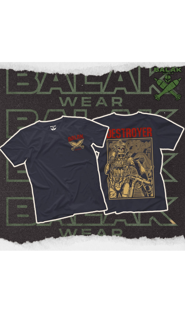 Футболка “Destroyer” (M | Графит) ТМ Balak Wear Футболка “Destroyer” (M | Графит) ТМ Balak Wear