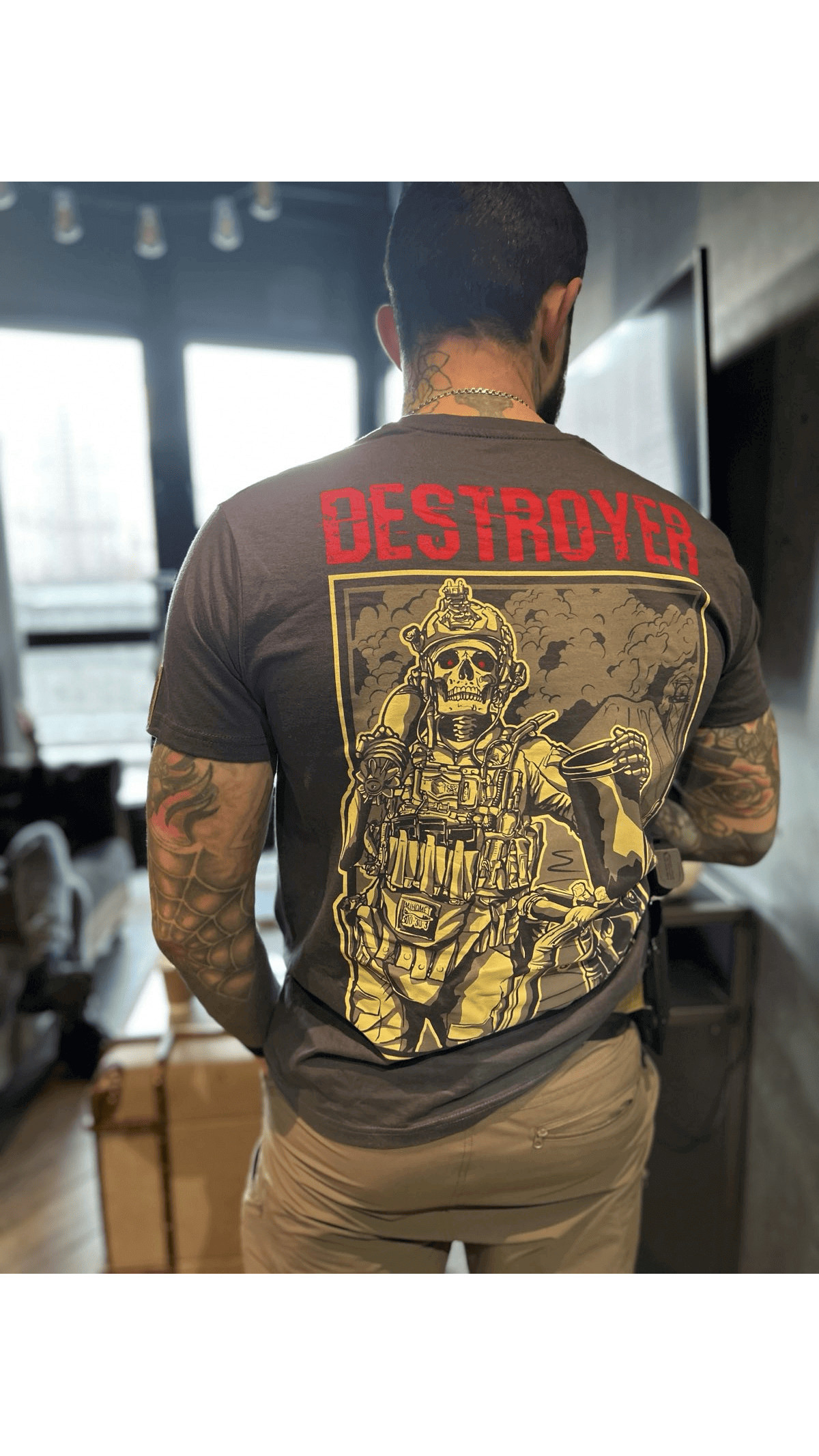 Футболка “Destroyer” (M | Графит) ТМ Balak Wear Футболка “Destroyer” (M | Графит) ТМ Balak Wear