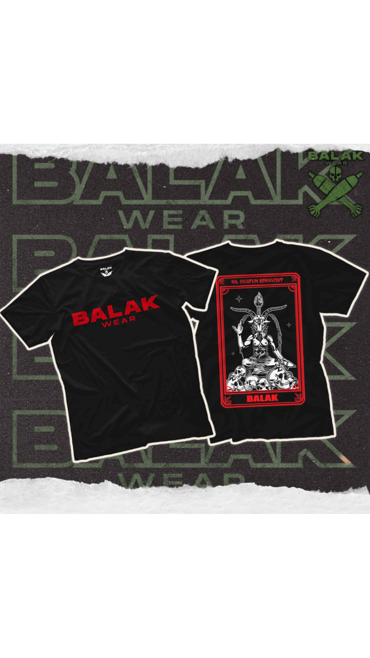 Футболка “Nil Inultum Remanebit” (L | Черная) ТМ Balak Wear