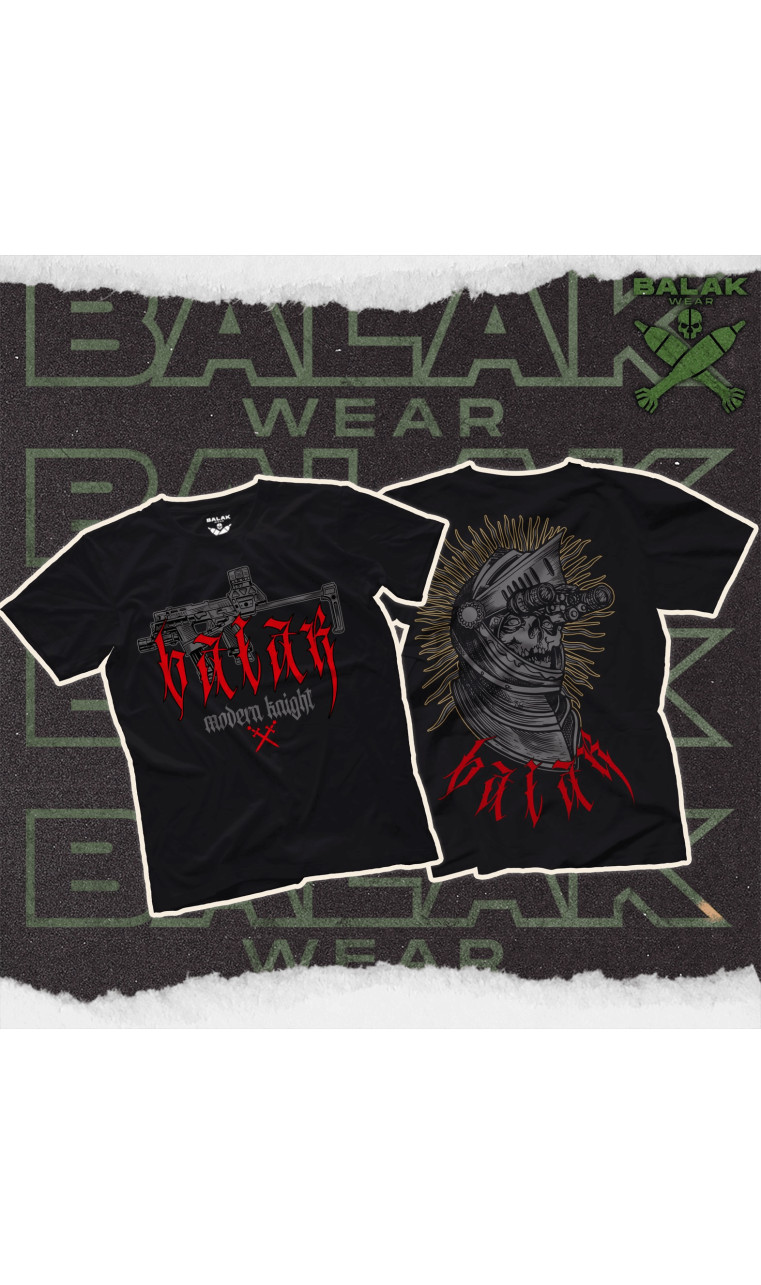 Футболка “Modern Knight” (M | Черная) ТМ Balak Wear Футболка “Modern Knight” (M | Черная) ТМ Balak Wear
