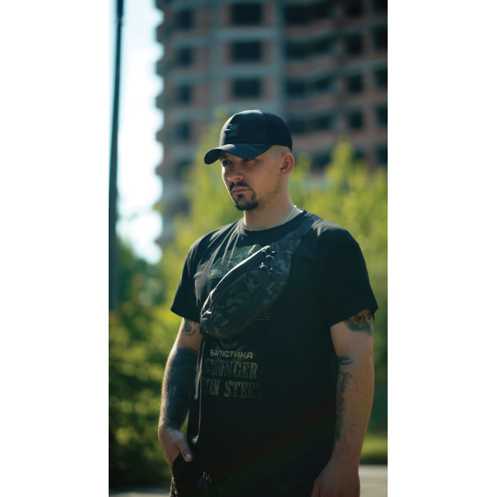 Кепка тактична "Балістика" (Ріп-стоп | L-XL | Чорний мультикам)