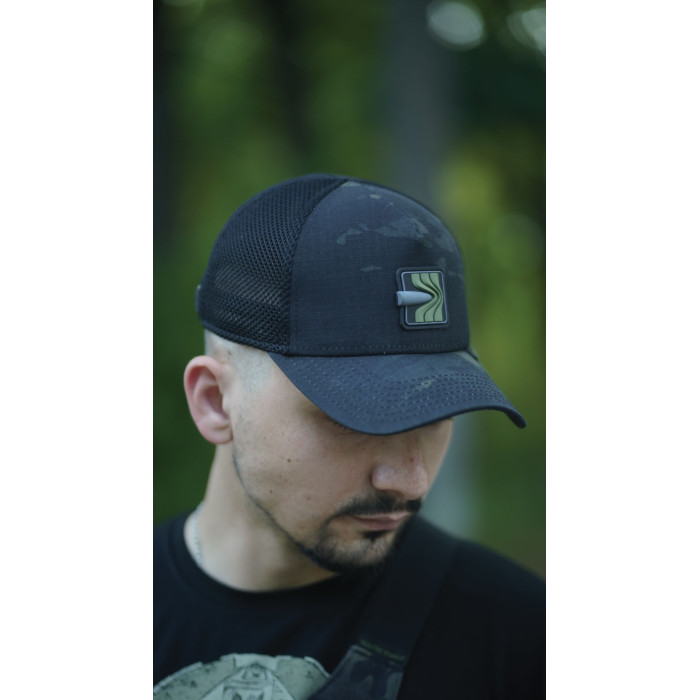 Кепка тактична "Балістика" (Ріп-стоп | L-XL | Чорний мультикам)