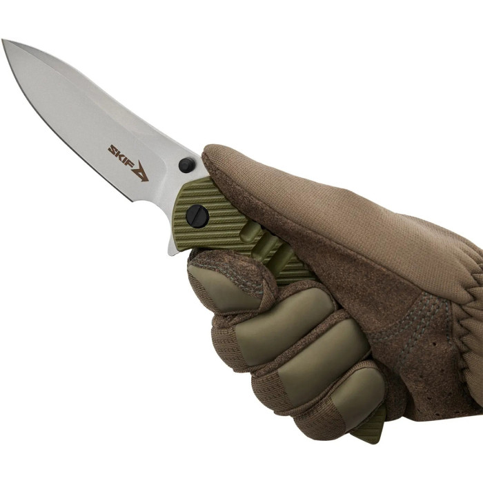 Нож складной “Adventure II” (Нержавеющая сталь | Обработка Stonewash | Олива) ТМ Skif Нож складной “Adventure II” (Нержавеющая сталь | Обработка Stonewash | Олива) ТМ Skif