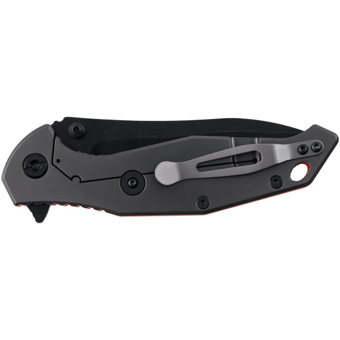 Нож складной “Adventure II” (Нержавеющая сталь | Обработка Black Stonewash | Оранжевый) ТМ Skif