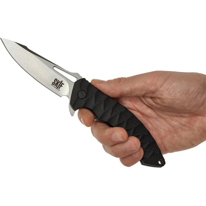 Нож складной “Shark II” (Нержавеющая сталь | Обработка Stonewash | Черный) ТМ Skif Нож складной “Shark II” (Нержавеющая сталь | Обработка Stonewash | Черный) ТМ Skif