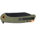 Нож складной “Jock” (Нержавеющая сталь | Черное покрытие лезвия | Олива) ТМ Skif