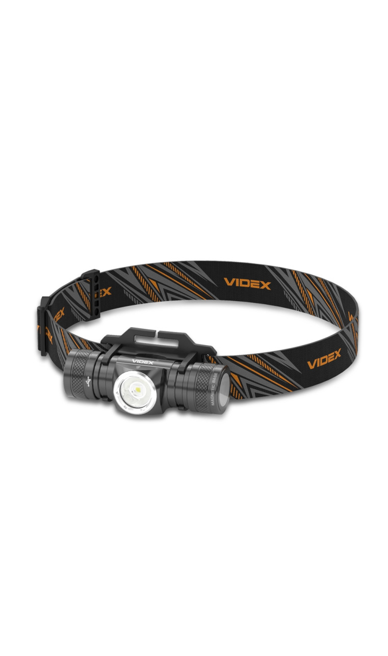 LED-фонарь налобный “VLF-H065A” (1200 лм | Белый свет | Черный) ТМ VIDEX LED-фонарь налобный “VLF-H065A” (1200 лм | Белый свет | Черный) ТМ VIDEX