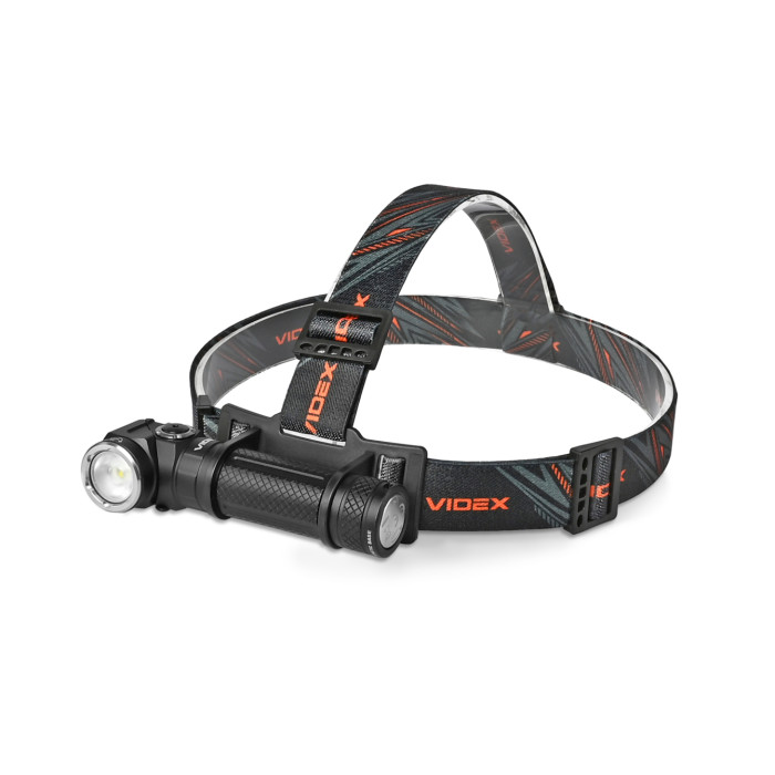 Портативный LED-фонарь “VLF-A232R” (1000 лм | Белый и красный свет | Черный) ТМ VIDEX