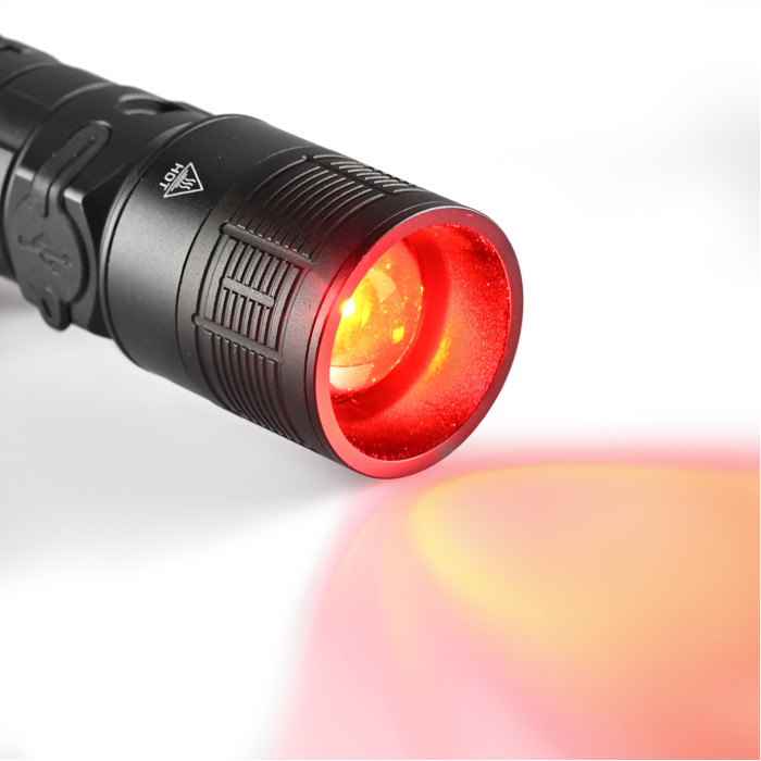 LED-фонарь тактический “VLF-AT366” (1000 лм | Белый и красный свет | Черный) ТМ VIDEX LED-фонарь тактический “VLF-AT366” (1000 лм | Белый и красный свет | Черный) ТМ VIDEX