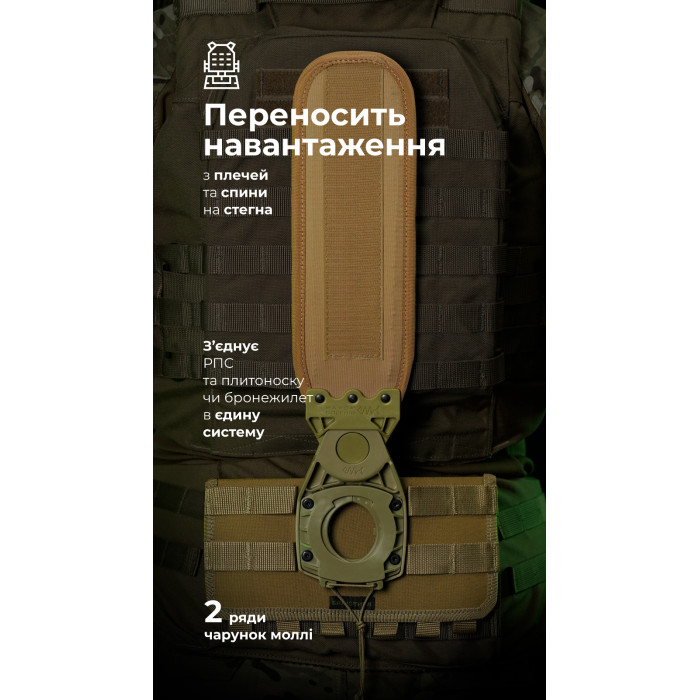 Система разгрузки и распределения веса Marom Dolphin (2 ряда молли | Койот) ТМ Баллистика