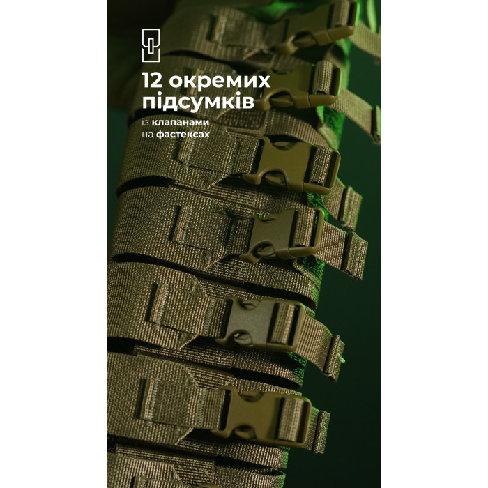 Бандольєра під 40-мм гранати «Пращ» (на 12 пострілів | Койот) ТМ Балістика