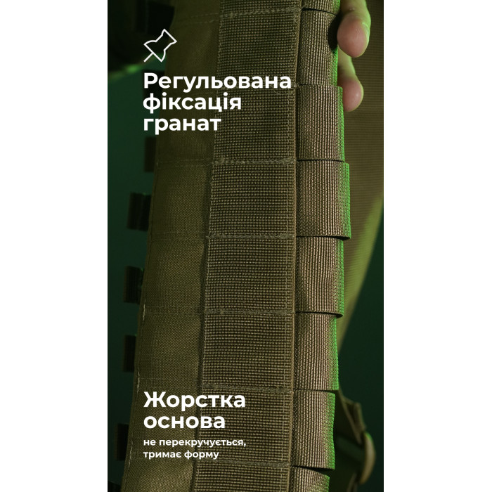 Бандольєра під 40-мм гранати «Пращ» (на 12 пострілів | Койот) ТМ Балістика
