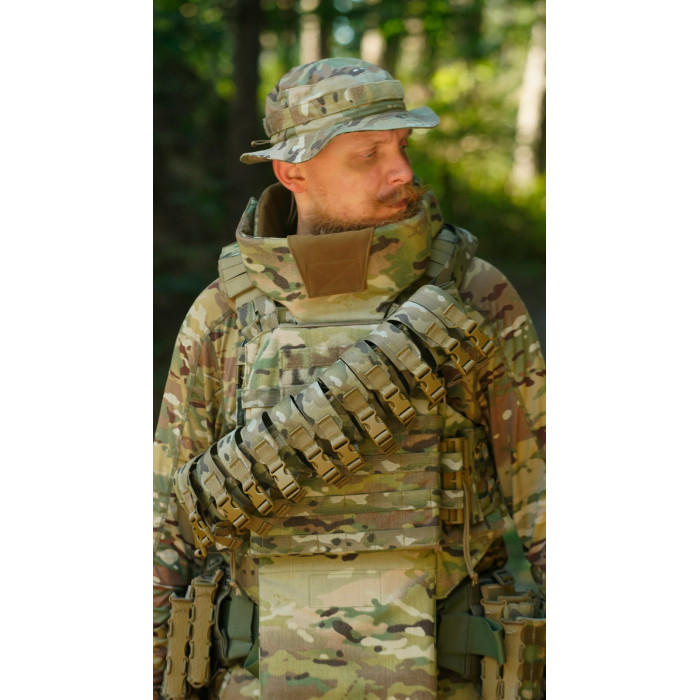 Бандольера под 40‑мм гранаты «Пращ» (на 12 выстрелов | Мультикам) ТМ Баллистика Бандольера под 40‑мм гранаты «Пращ» (на 12 выстрелов | Мультикам) ТМ Баллистика