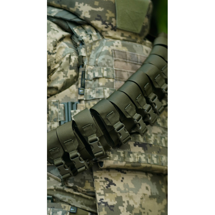 Бандольера под 40‑мм гранаты «Пращ» (на 12 выстрелов | Олива) ТМ Баллистика Бандольера под 40‑мм гранаты «Пращ» (на 12 выстрелов | Олива) ТМ Баллистика