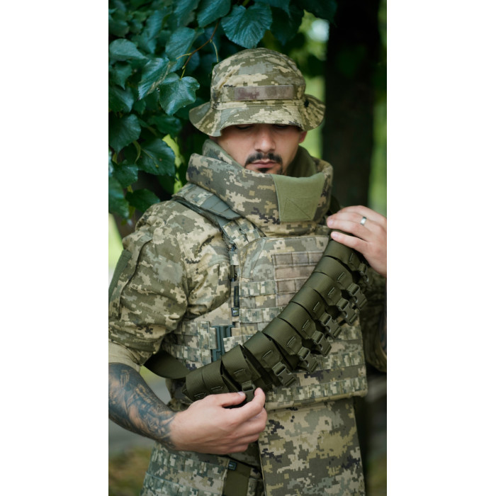 Бандольера под 40‑мм гранаты «Пращ» (на 12 выстрелов | Олива) ТМ Баллистика Бандольера под 40‑мм гранаты «Пращ» (на 12 выстрелов | Олива) ТМ Баллистика