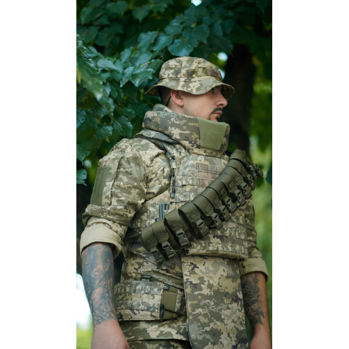 Бандольера под 40‑мм гранаты «Пращ» (на 12 выстрелов | Олива) ТМ Баллистика Бандольера под 40‑мм гранаты «Пращ» (на 12 выстрелов | Олива) ТМ Баллистика