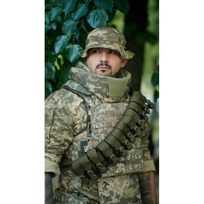 Бандольера под 40‑мм гранаты «Пращ» (на 12 выстрелов | Олива) ТМ Баллистика Бандольера под 40‑мм гранаты «Пращ» (на 12 выстрелов | Олива) ТМ Баллистика