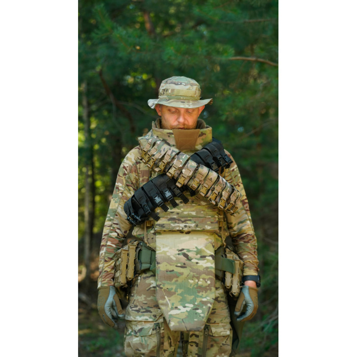 Бандольера под 40‑мм гранаты «Пращ» (на 12 выстрелов | Черный) ТМ Баллистика Бандольера под 40‑мм гранаты «Пращ» (на 12 выстрелов | Черный) ТМ Баллистика