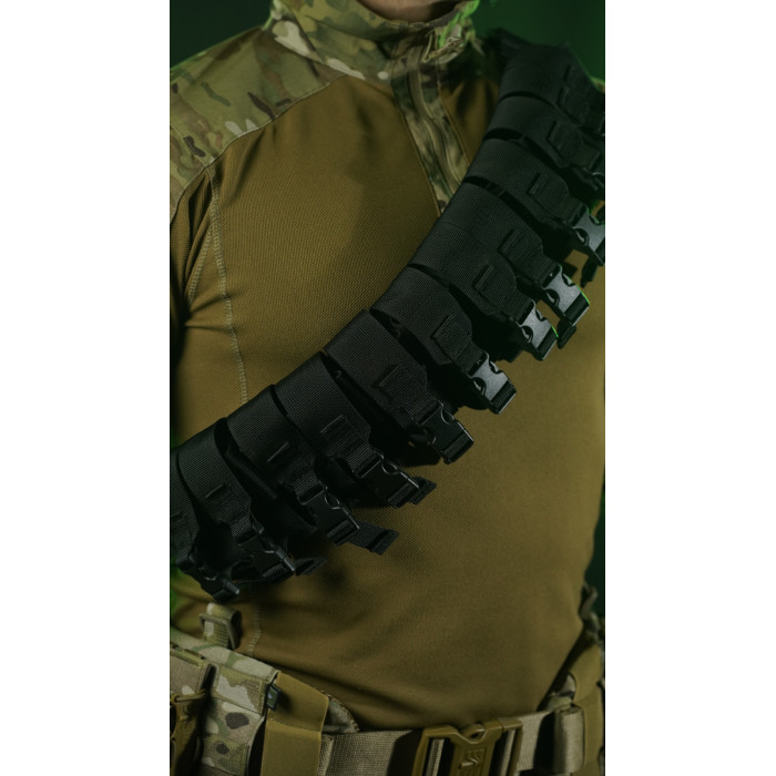 Бандольера под 40‑мм гранаты «Пращ» (на 12 выстрелов | Черный) ТМ Баллистика Бандольера под 40‑мм гранаты «Пращ» (на 12 выстрелов | Черный) ТМ Баллистика