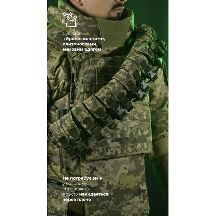 Бандольера под 40‑мм гранаты «Пращ» (на 12 выстрелов | ММ 14 "Пиксель") ТМ Баллистика Бандольера под 40‑мм гранаты «Пращ» (на 12 выстрелов | ММ 14 "Пиксель") ТМ Баллистика