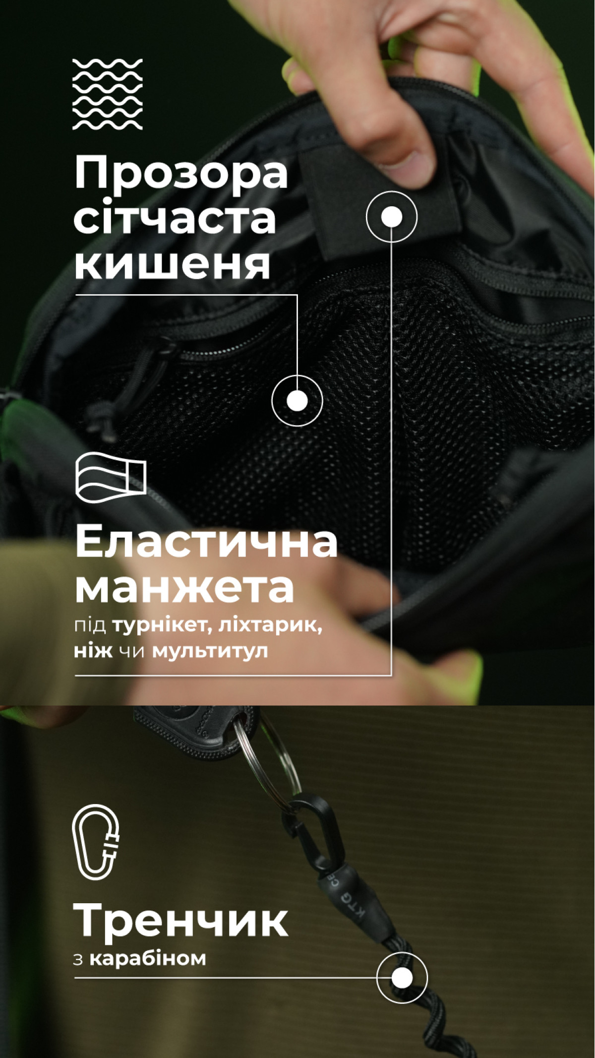 Сумка через плече "Ташка" (Чорна) ТМ Балістика Сумка через плече "Ташка" (Чорна) ТМ Балістика