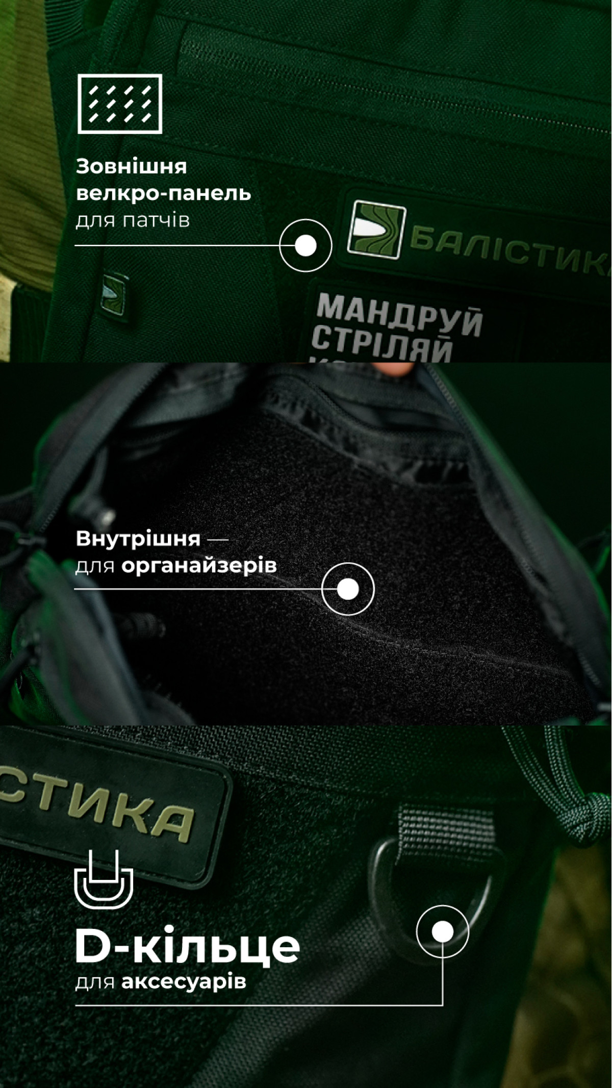 Сумка через плече "Ташка" (Чорна) ТМ Балістика Сумка через плече "Ташка" (Чорна) ТМ Балістика