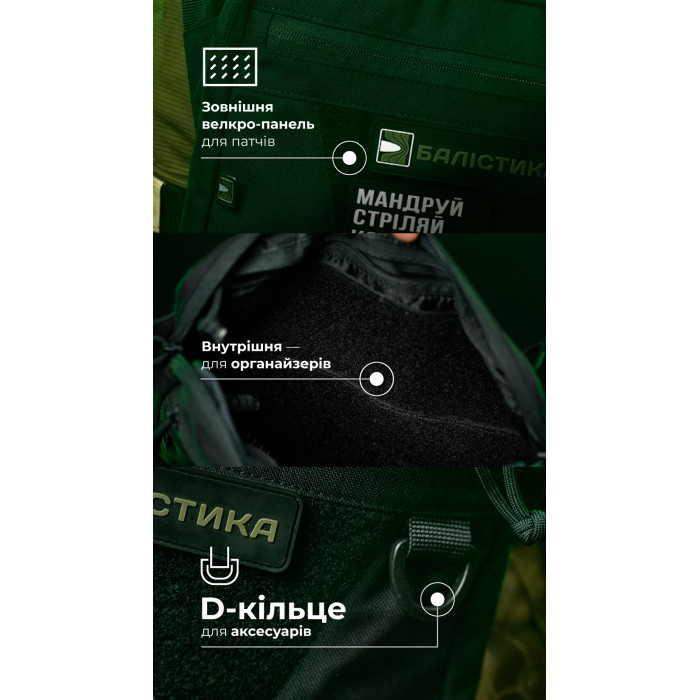 Сумка через плече "Ташка" (Чорна) ТМ Балістика