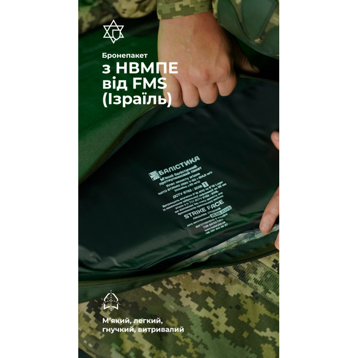 Бронеодеяло "Пельта" GEN 2 (160х80 см | 1 класс защиты | ММ14 "Пиксель") ТМ Баллистика