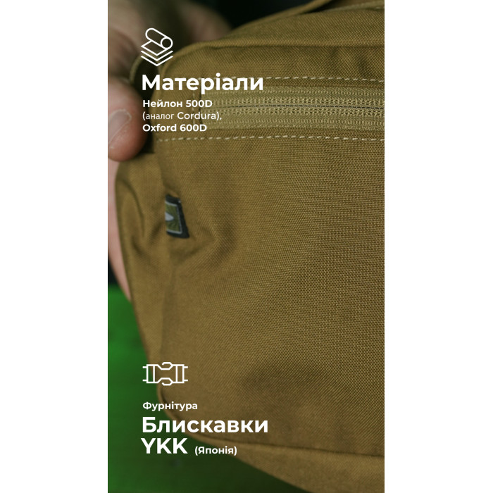 Утилитарный подсумок "Припасник" (Горизонтальный | 16,5 х 27,5 см | Койот) ТМ Баллистика Утилитарный подсумок "Припасник" (Горизонтальный | 16,5 х 27,5 см | Койот) ТМ Баллистика