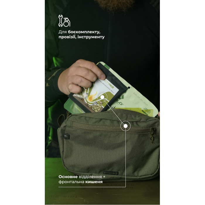 Утилитарный подсумок "Припасник" (Горизонтальный | 16,5 х 27,5 см | Олива) ТМ Баллистика Утилитарный подсумок "Припасник" (Горизонтальный | 16,5 х 27,5 см | Олива) ТМ Баллистика