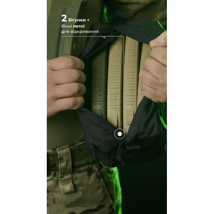 Утилитарный подсумок "Припасник" (Горизонтальный | 16,5 х 27,5 см | Черный) ТМ Баллистика Утилитарный подсумок "Припасник" (Горизонтальный | 16,5 х 27,5 см | Черный) ТМ Баллистика