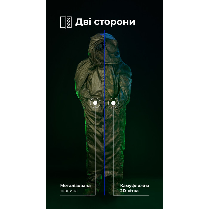 Антитепловизионный пончо-плащ "Чугайстер" GEN 2 ("Хащи") ТМ Баллистика