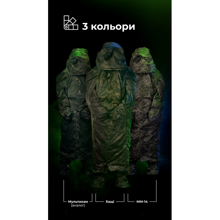 Антитепловизионный пончо-плащ "Чугайстер" GEN 2 (ММ14 "Пиксель") ТМ Баллистика