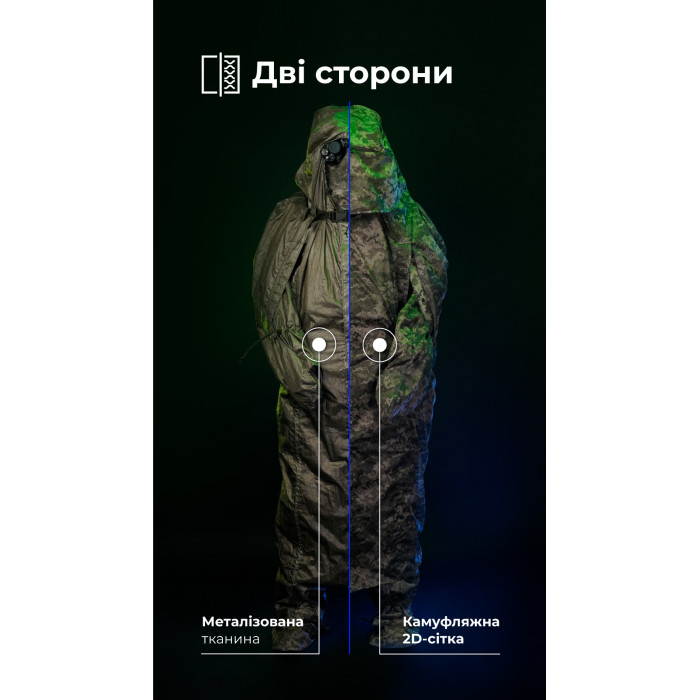 Антитепловизионный пончо-плащ "Чугайстер" GEN 2 (ММ14 "Пиксель") ТМ Баллистика